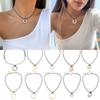 Pendant Chokers Chain Necklace Irregular Shaped Pendant Necklace Alloy Material Party Jewelry for Girls Women Gifts