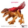 Non-Toxic Jurassic Dinosaurs World Velociraptor Triceratops Indominus T-Rex Model Building Blocks Assemble Educational Toys For Kids Gifts