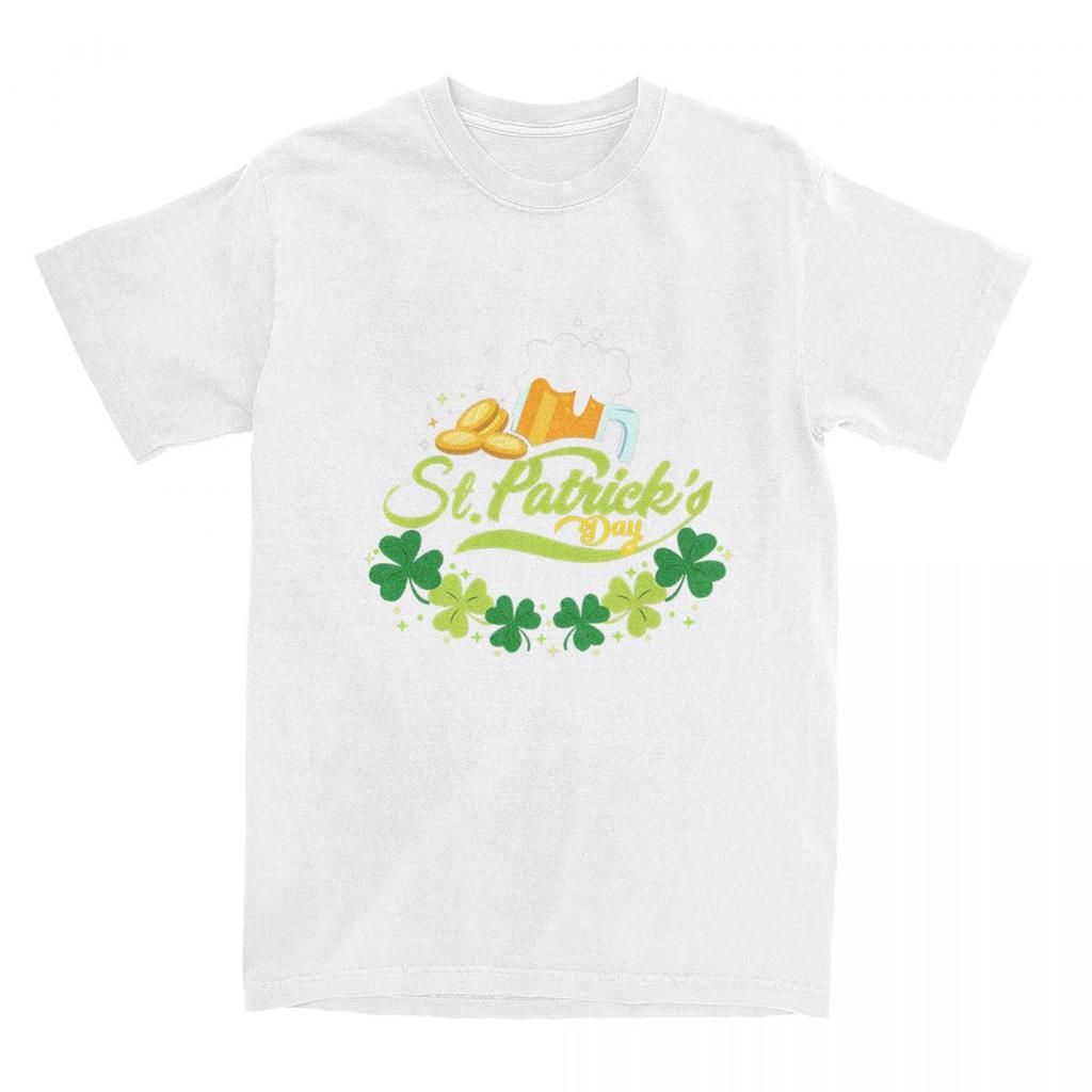 St Patricks Day T Shirt Summer Beer Classic T Shirts Cotton Harajuku Tshirt For Men Short-Sleeved Casual Tees
