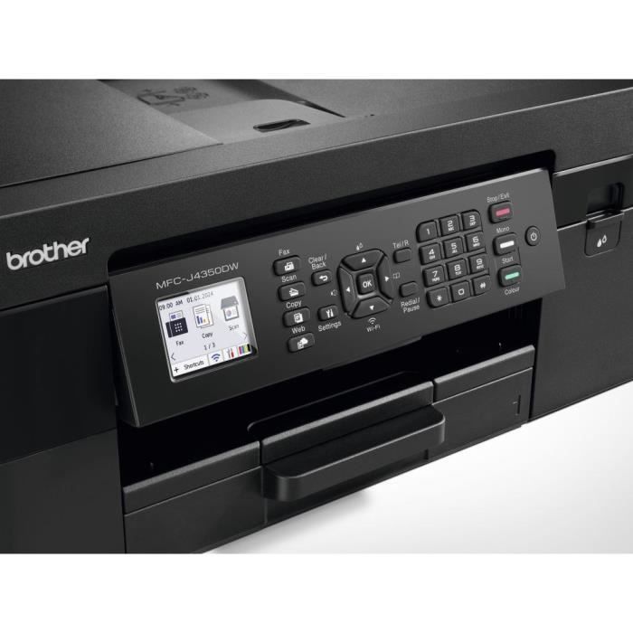 Imprimante multifonction 4-en-1 - BROTHER - MFC-J4350DW - Wi-Fi et Wi-Fi direct - Jet d'encre - A4