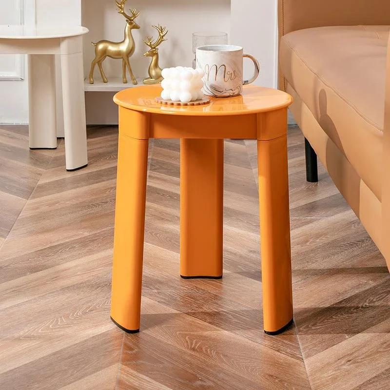 Creative Medieval Small Round Stool Designer Stool Nordic Ins Living Room Modern Minimalist Dressing Stool