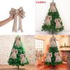 Textured Festive Cloth Christmas Bow Adornments Beautifully Crafted Handmade Decor Tree