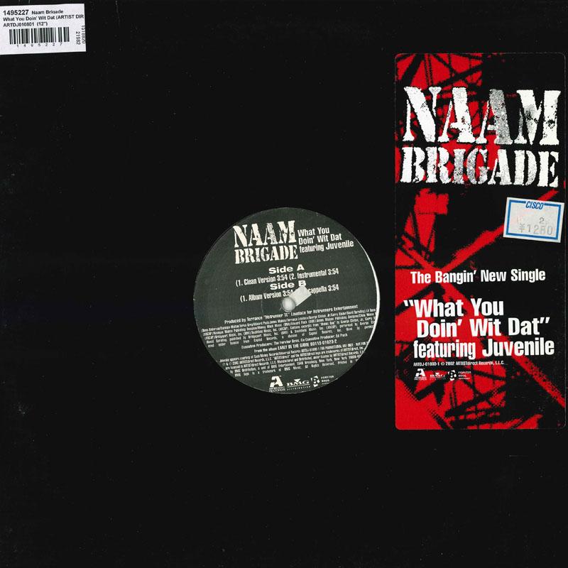 12inch Record NAAM BRIGADE - What You Doin' Wit Dat ARTDJ010801 ARTIST DIRECT 2002 US Rap & Hip-Hop/R&B Used