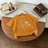 Summer Children Clothes Summer Tops Tees Cartoon Printed Girl And Boy Short Sleeve Tshirt Kids Simple Fashion Tshirts Crewneck