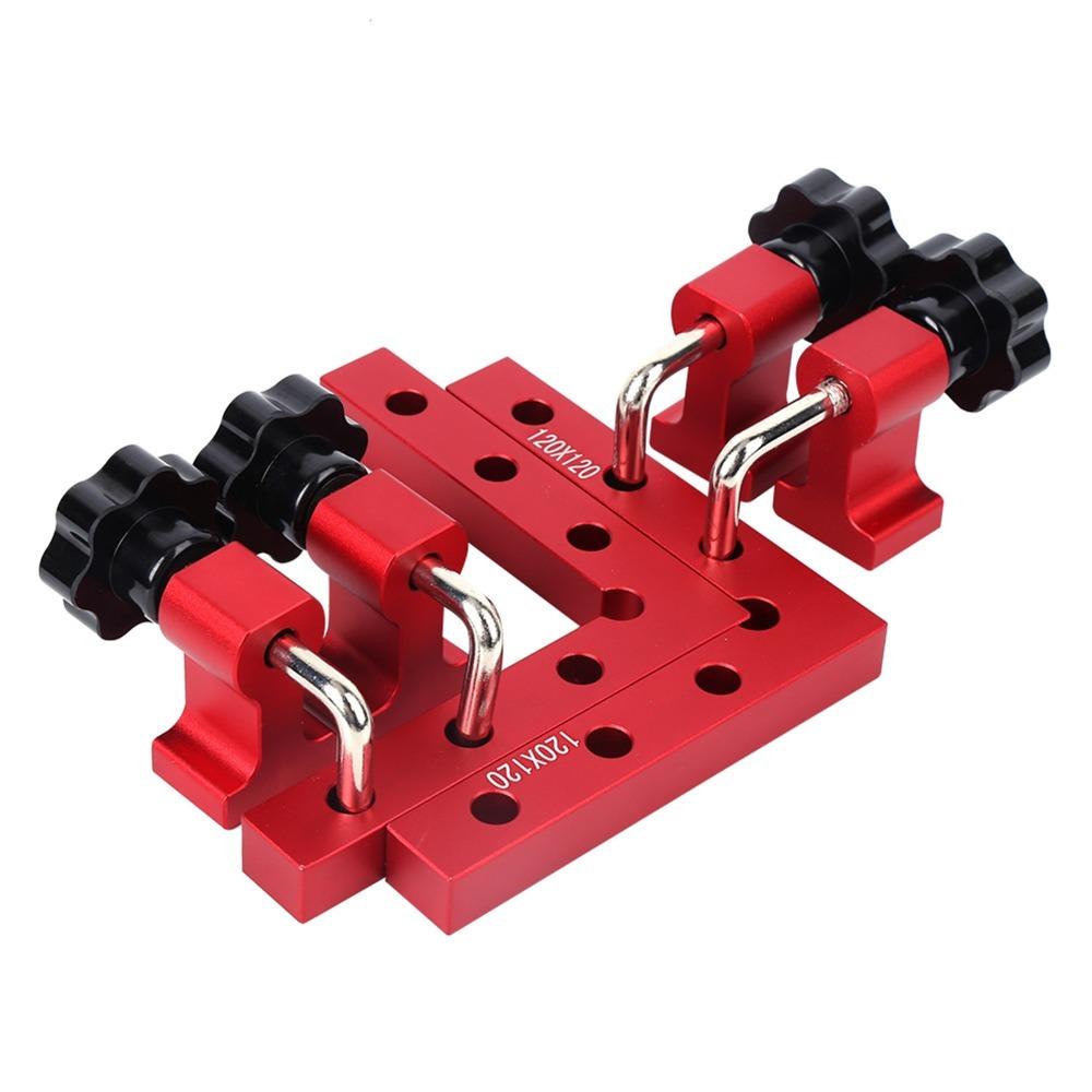 

6pcs Fixing Clamp Right Angle Ruler Aluminum Alloy Right Angle Clamps Woodworking Tasks