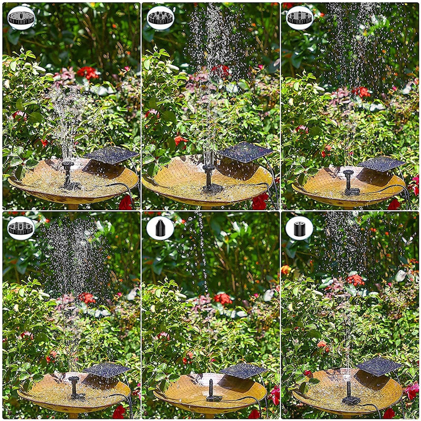 Солнечная вода 6 насадок на солнечной энергии для птичьей ванны — фото 4