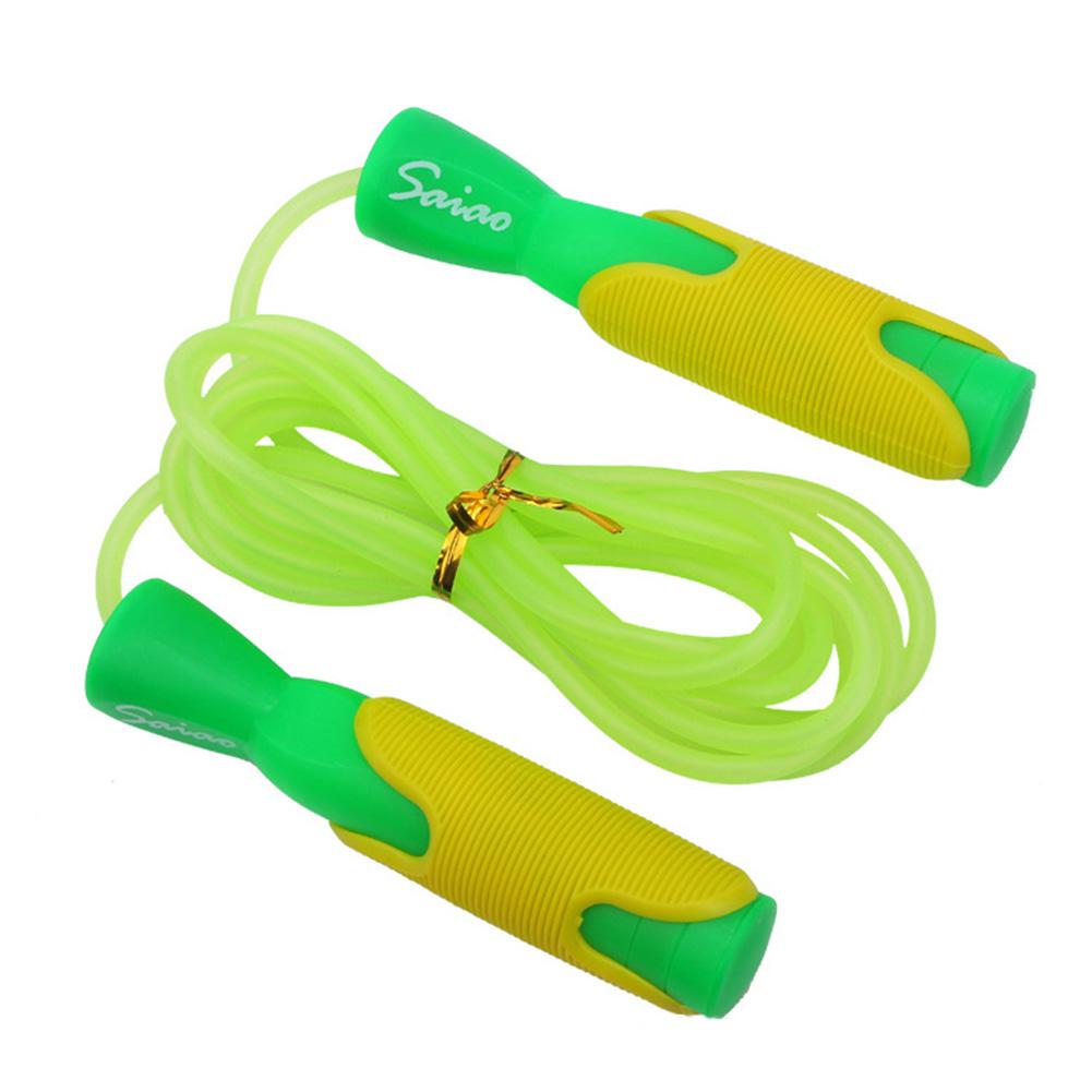Adjustable Sports Speed Durable Fitness Gym Bearing Exercise Workout Jump Rope Skipping Green