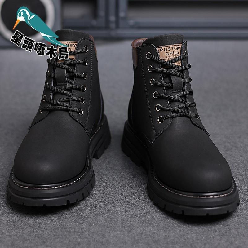 Bumblebee Martin boots high-top winter couple shoes casual shoes outdoor tooling boots trendy British retro platform boots