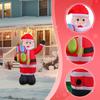 Exterior Christmas Inflatable Santa Claus Large 180cm Polyester Decoration for Garden Lawn Party Home Event