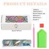 Special Shape Abstract Color Block Diamond Painting Jewelry Storage Box PU Leather Jewelry Case for Necklaces Earrings Rings