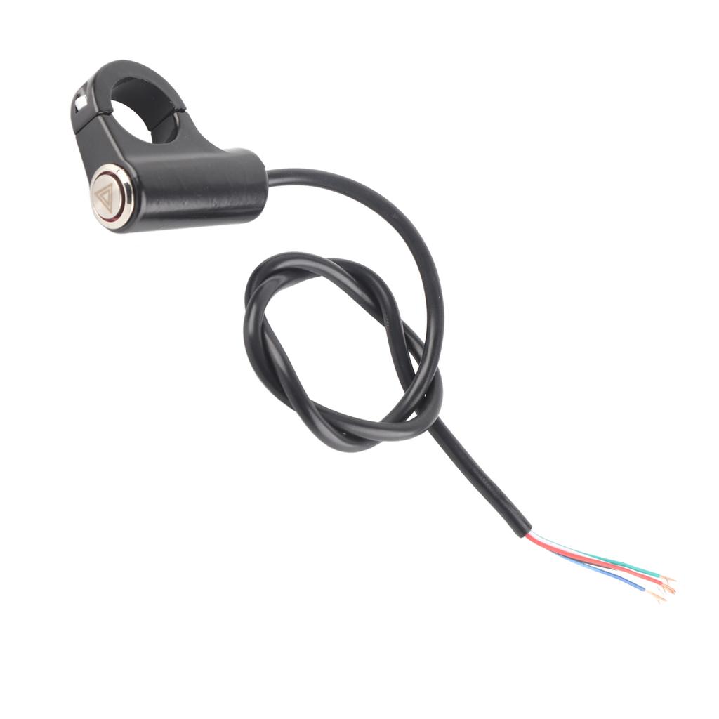 1Pc 12V 22mm Motorcycle Handlebar Mount Switch Push Button Headlight Brake Fog Lights ON/OFF Blue Ray Version Switch