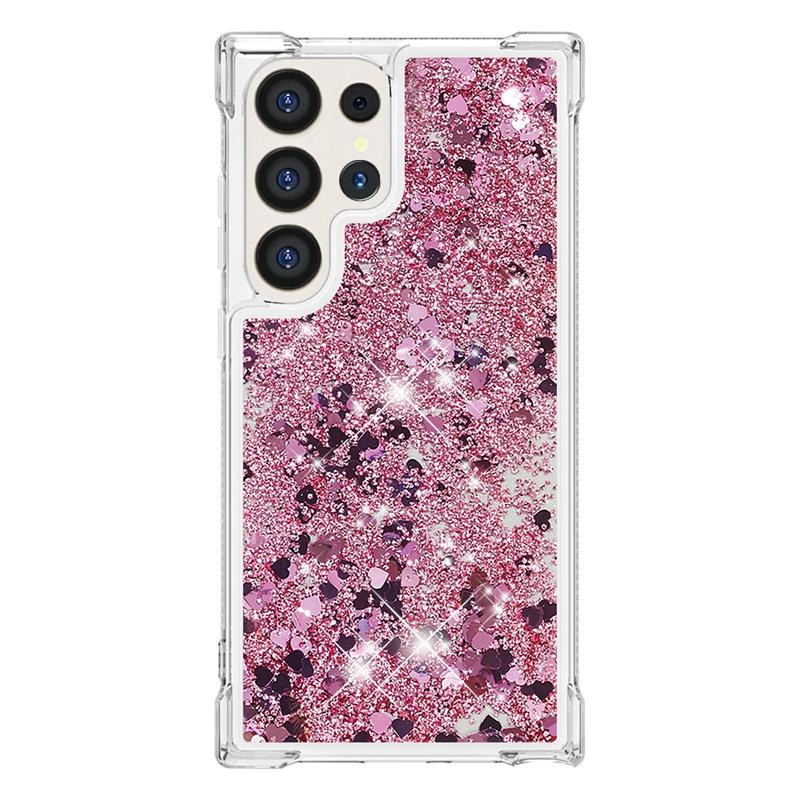 For Galaxy S24 Ultra Case Cartoon Painted Quicksand Liquid Cover On For Samsung Galaxy S23 S 24 Ultra S24 Plus Phone Case Funda