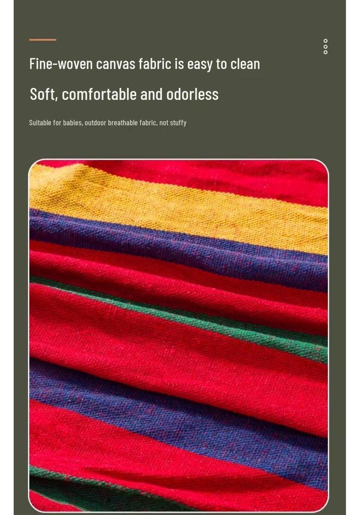 Portable Anti-Rollover Hammock for Camping - Adult/Child Wilderness Nap