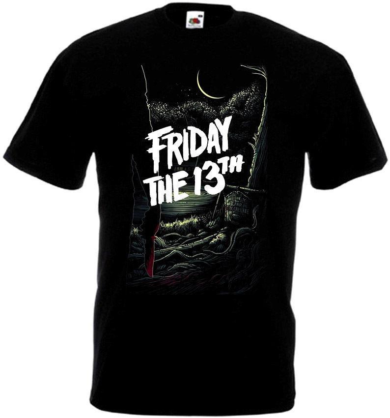 

Friday The 13th v27 T shirt black movie poster all sizes S-5XL XL