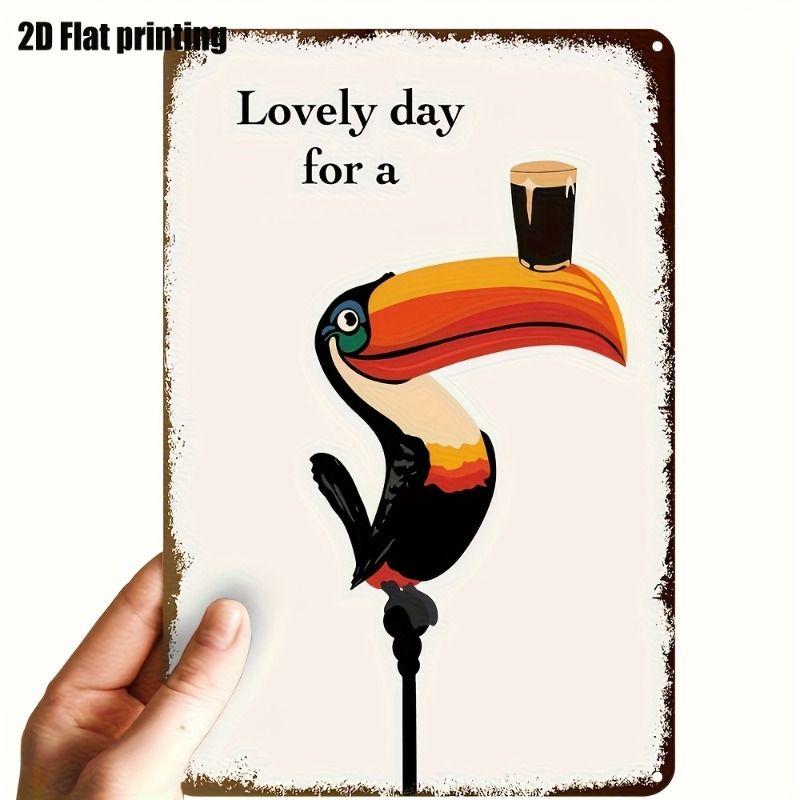 Decorative Metal Beer Sign 30x20cm
