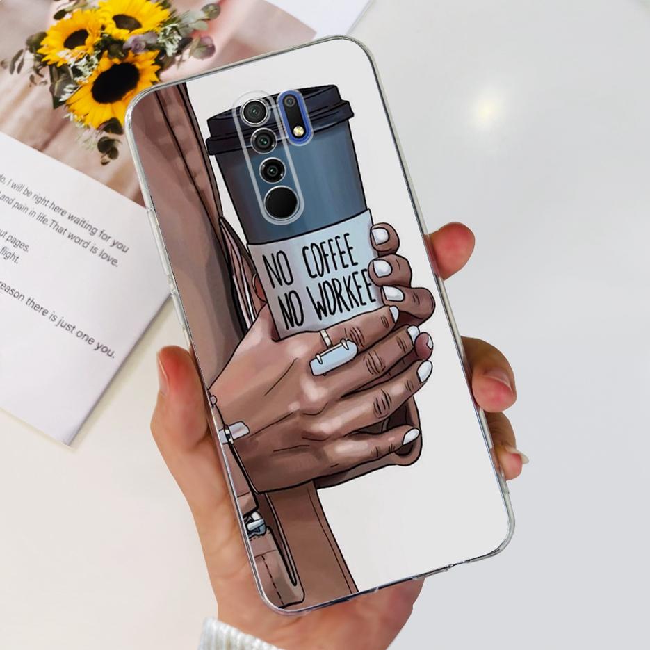 For Xiaomi Redmi 9 Case Stylish Painted Fundas 6.53'' Soft Silicone Phone Case For Xiaomi Redmi 9 Prime Redmi9 Back Cover Bumper