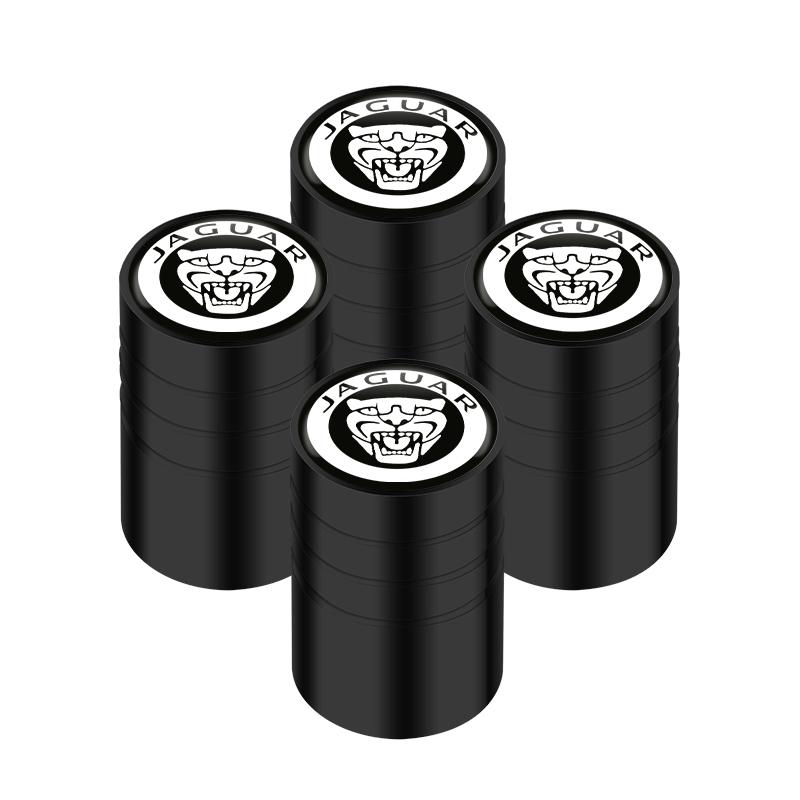 Car Wheel Tire Air Valve Caps Stem Cover with Color Brand Logo For Jaguar XF 250 X Type F Pace Xj X351 Xe S-Type XFR XKR XEL HH1