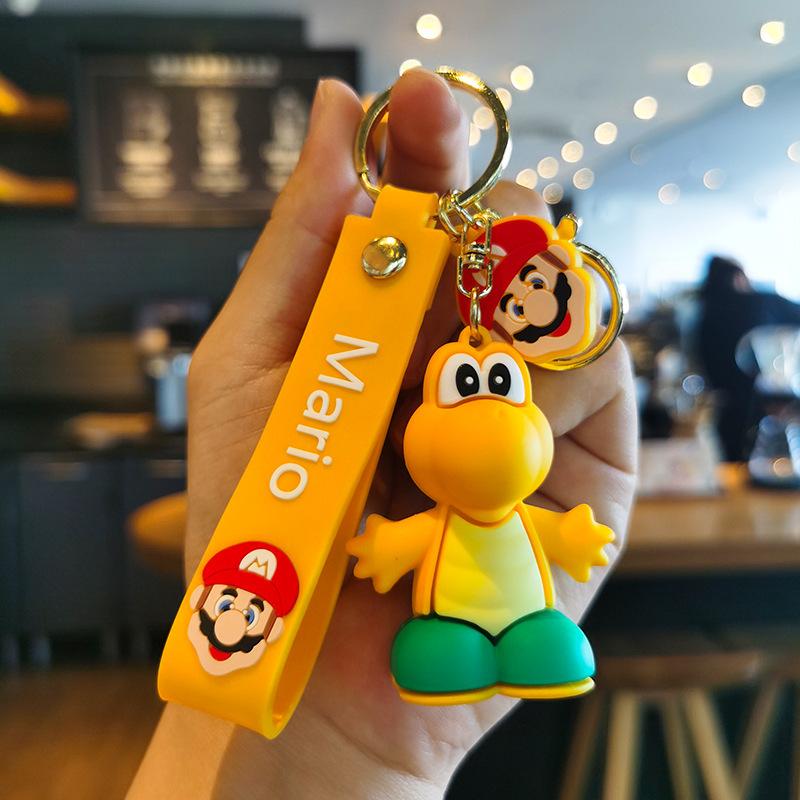 Super Mario Mario Keychain Small Gift Car Keychain Figurine Soft Rubber Creative Personalized Gifts Y2k Fashion Toys Anime Frind