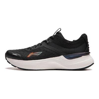 Li Ning Light And Shadow Element Slip Resistant Abrasion Resistant Low Top Running Shoes Men's Black ARHU027-3