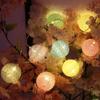3CM Cotton Balls String Lights Garland Fairy Street Lights Christmas Decorations for Home Outdoor Wedding Garden Patio Lights
