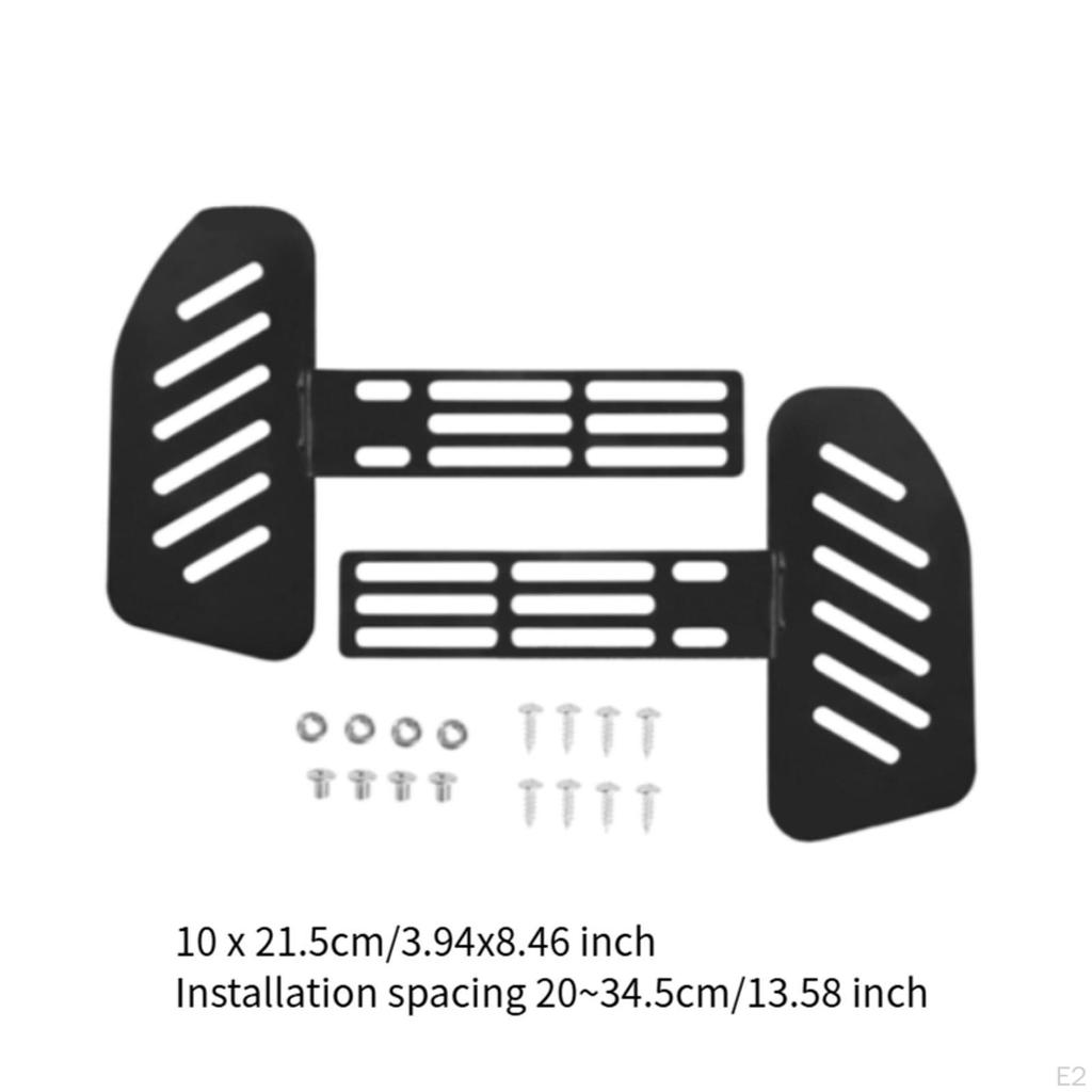 Ebike Footrest Kit Vehicle Modification DIY Set Easy Installation Anti-slip E Bike Accessories