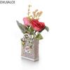 Nordic Creative Painted Bag White Porcelain Vase Decoration Indoor Living Room Desktop Flower Arrangement Vase Home Decoration