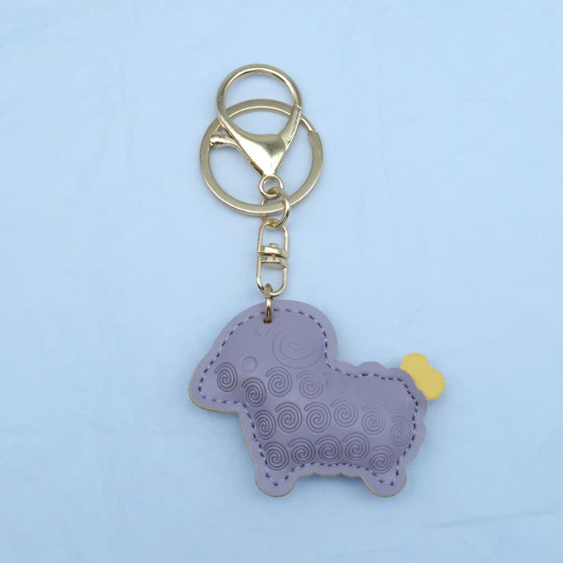 2027 Lunar New Year Goat Pendant Durable Pu Sheep Keychain Bag Decor Gift For Friends