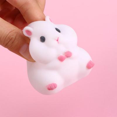 Soft Hamster Fatty Milky Flocking   Stress Relief Gashapon  Capsule Hamster Capsule  Gashapon Hamster