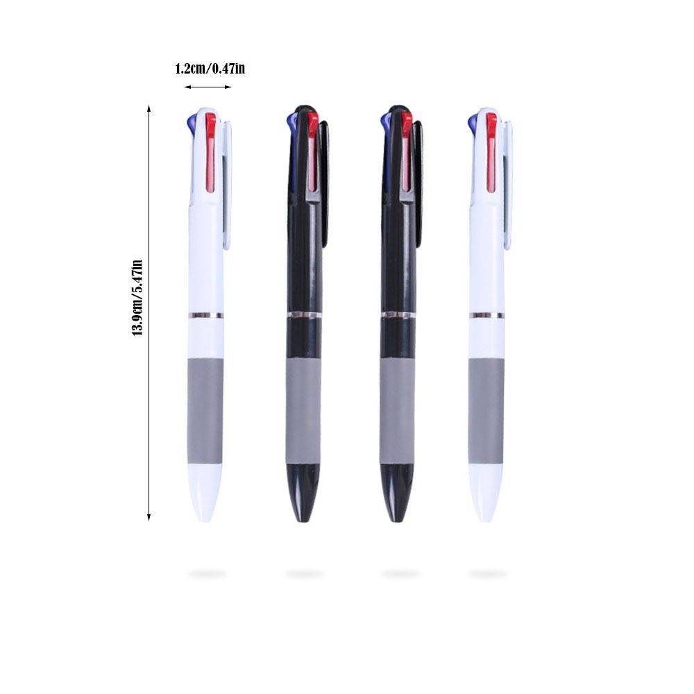 1/10Pcs Durable 3 in 1 Ballpoint Pens Red/Black/Blue Ink Color 0.7mm Ball Point Pen Writing Stationery Student