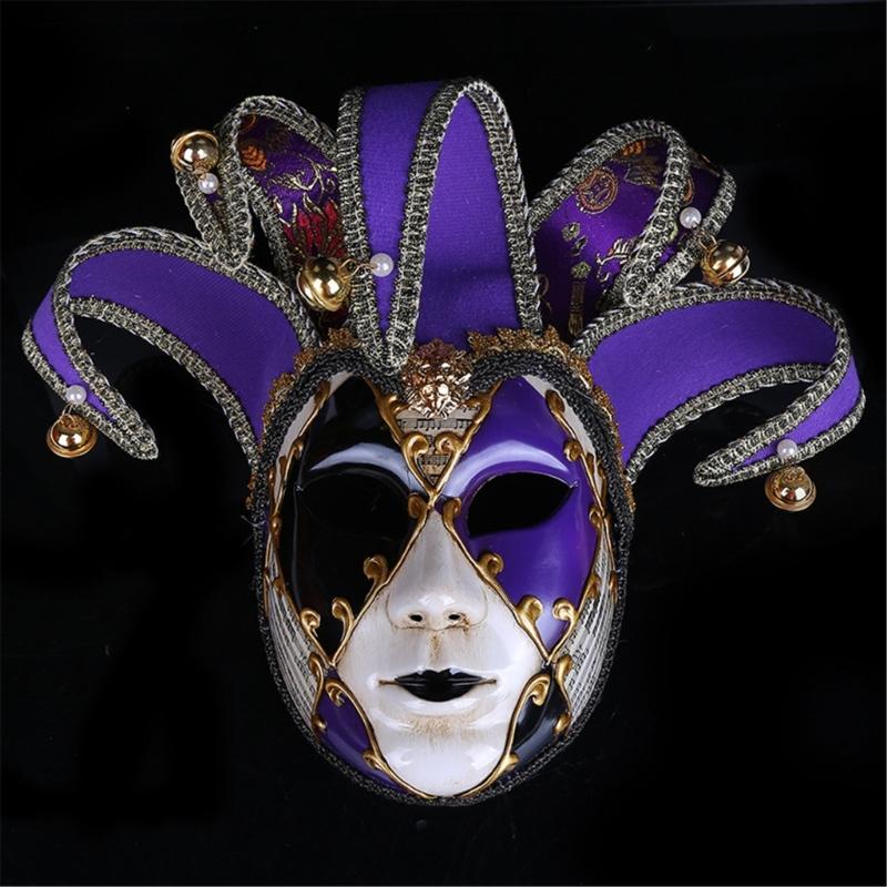 Masquerade Mask for Women Halloween Mask, Halloween Cosplay Eyemask Masquerade Full Face Mask Accsessory