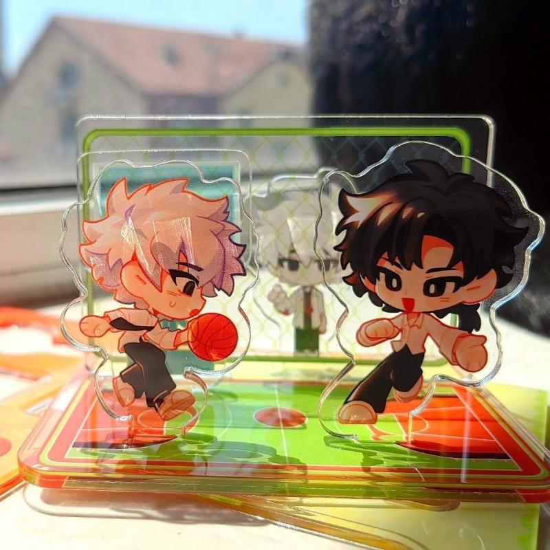 

Anime Link Click Charles Cheng Xiaoshi Lucas Cosplay Figure Stand Kawaii Acrylic Standing Plate Ornament Accessories Gift one size бежевый