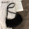 Korean Style Niche Design Retro Oil Leather Underarm Bag Fashionable All-Match One-Shoulder Messenger Bag