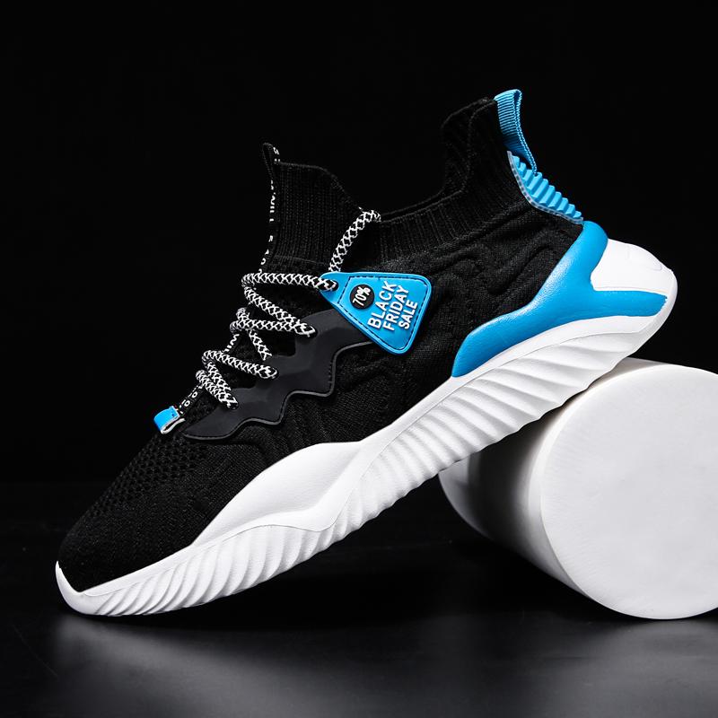 

2024 Мужская спортивная обувь Легкие мужские кроссовки Дышащие кроссовки Противоскользящие носимые плоские спортивные модные Zapatillas 44 чёрный
