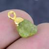 Peridot Piatră Prețioasă Brută Argint Sterling 925 Pandantiv Bijuterii 0,59"