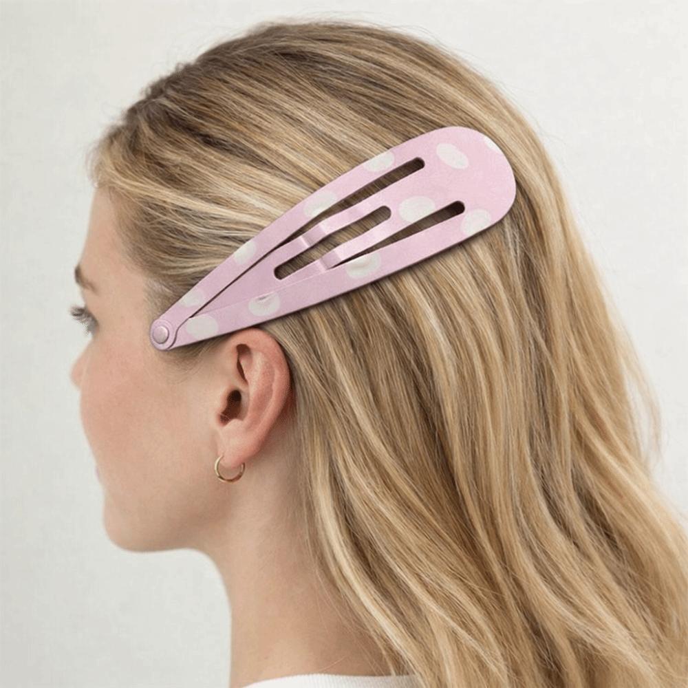 Funny Extra-large Hair Clips Polka Dot 3D Printed Curtain Clip Strawberry Pattern Kawaii Style Creative Side Clip Daily Wearing