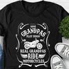 Sommige Opa's Spelen Bingo Rijden Echt Motoren T-shirt Biker Opa Unisex Grappig Motorcadeau Vintage Uitgerekt Grafisch
