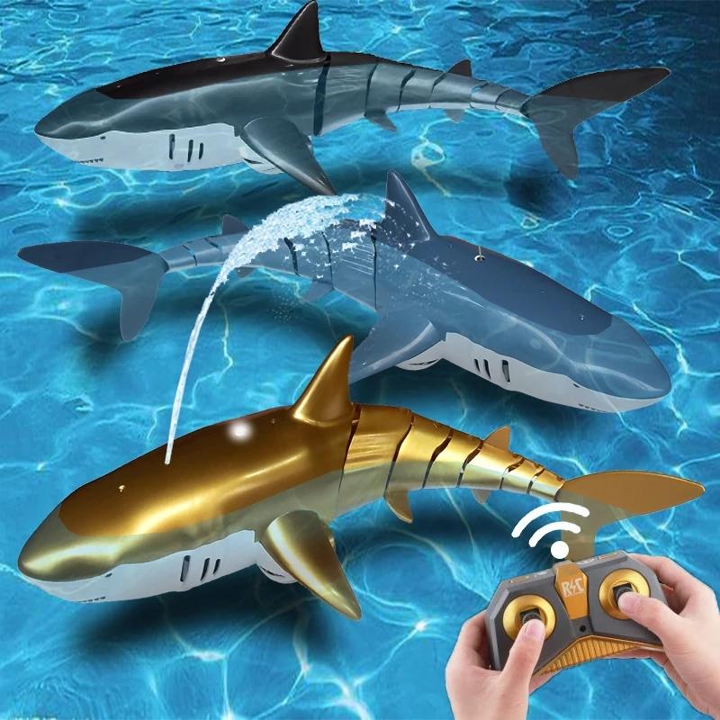 Funny RC Shark Toy Remote Control Animal Bath Tub Pool Electric Toys for Kids Boys Children Cool Stuff Sharks Submarine