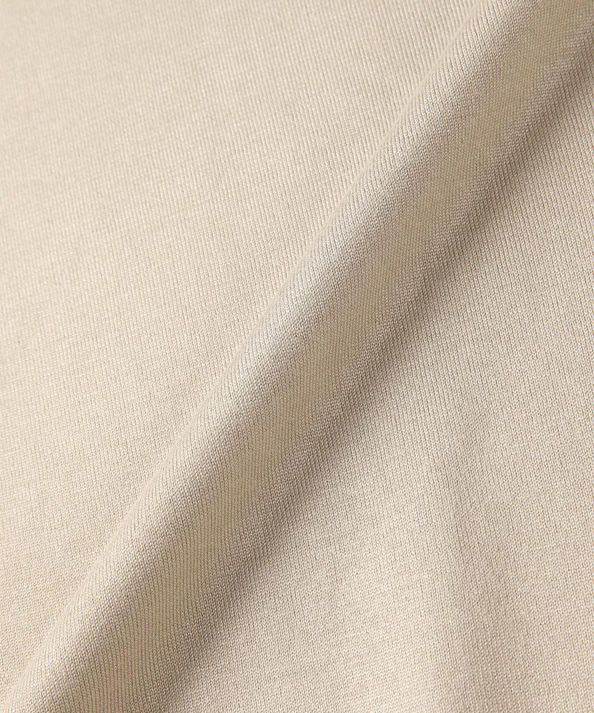 PANICALE Beige Viskosemischung Polostrick