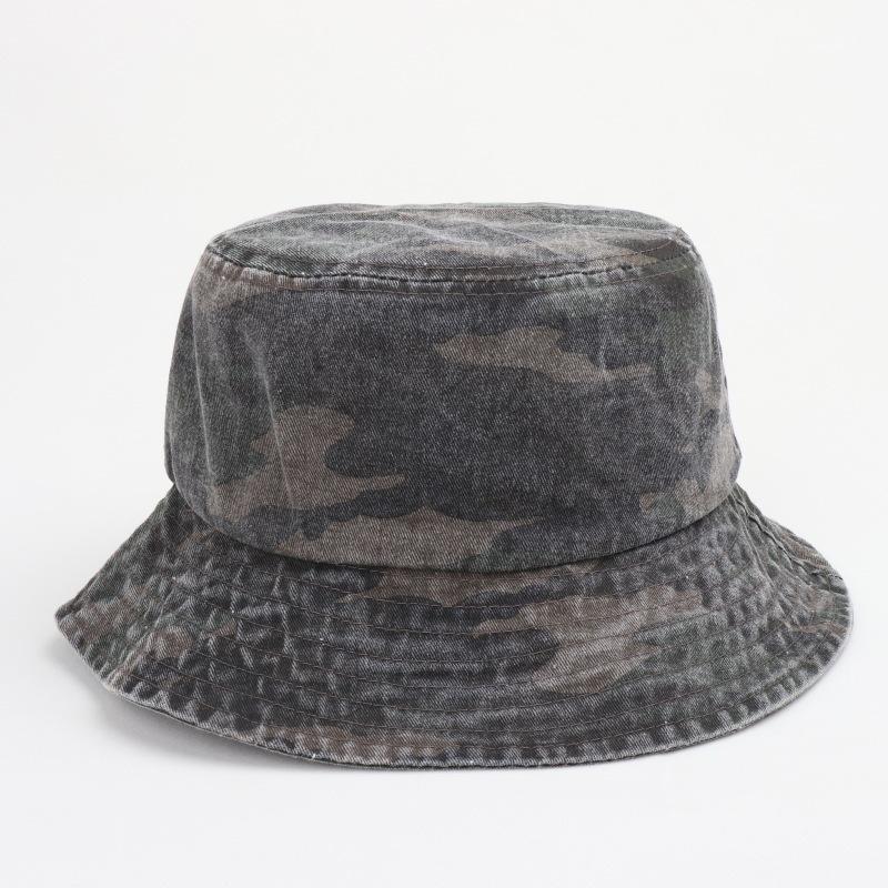 New Washed Old Camouflage Breathable Fisherman Hat Men and Women Jungle Adventure Retro Mountaineering Sun Hat Sunshade