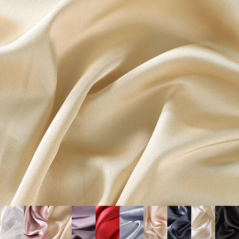 150x50/200cm Thickening Wrinkle Resistant Matte Satin Fabric For Fashion Clothes Dress Pajamas Background Decorative Fabrics