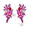 Luxury Temperament Colorful Shiny Crystal Earrings Women High-Grade Luxury Female Earrings Performance Earrings