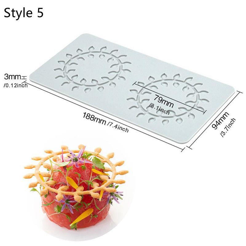 

Silicone Chocolate Molds, 3D Silicone Tuile Molds, Fondant Clay Food Molds for Cake Decorating, Resin, Soap, Sugar Craft