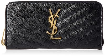 Laurent MONOGRAMME SAINT LAURENT MATELASSE Peněženka 358094 BOW01 Černá [Saint Paris] Dámská [Položka]
