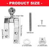 Universal Metal Toilet Seat Hinge Replacement Set Toilet Hinge Repair Kit for Secure Fixing & Wobble Easy Performances