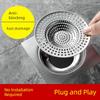 Bathroom Anti-Hair Drain Filter Stainless Steel Sewer Filter Cover Kitchen Sink Garbage Hair Anti-Clogging