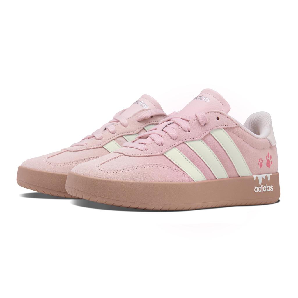 Adidas BARREDA Cherry Blossom Pink Cute Claw, Shopping Bag Abrasion Resistant Height Increasing Low top KH6998(Team1589-)