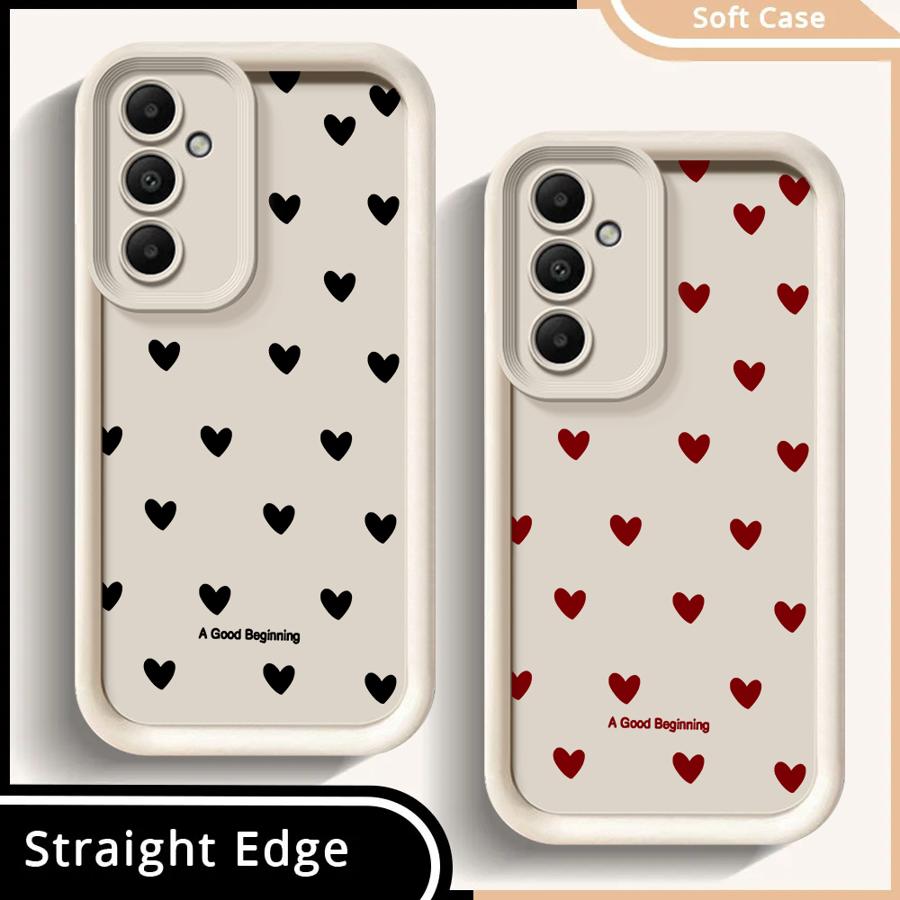Phone Cover Case for Samsung Galaxy A56 A34 A15 A16 A23 A26 A32 A12 A13 A53 A54 A51 A73 A71 A72 A35 A36 Fashion Love Heart