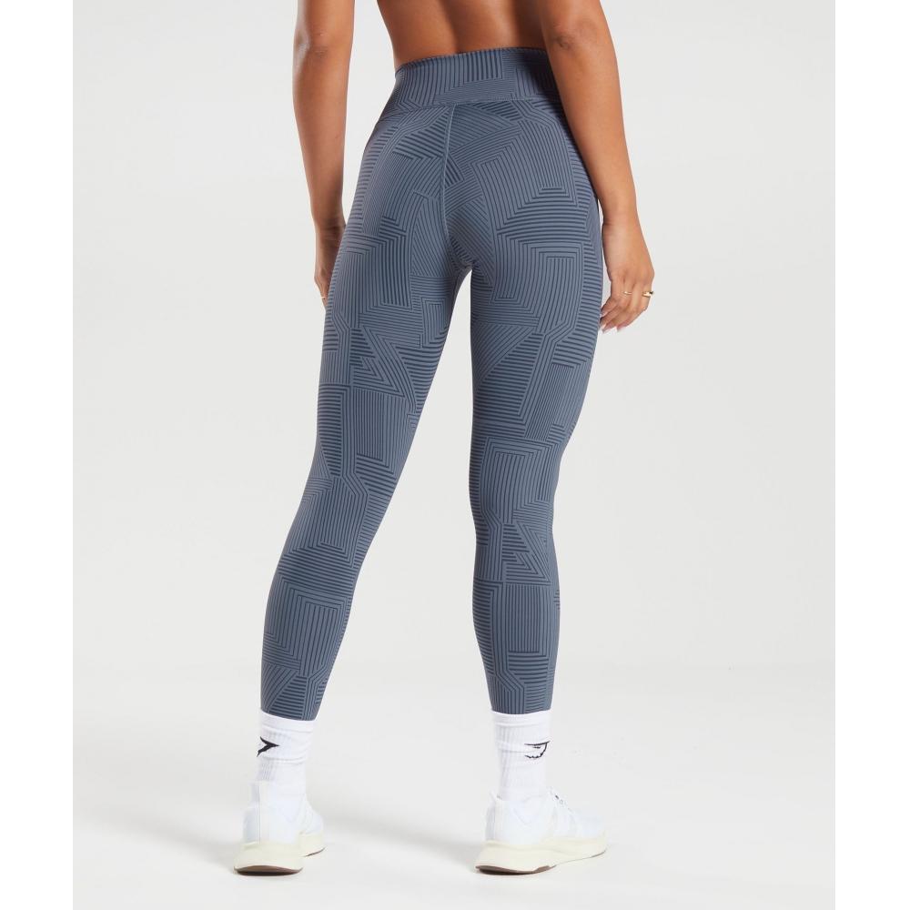 Gymshark Elevate Leggings Evening Blue B3a6m Ub0g