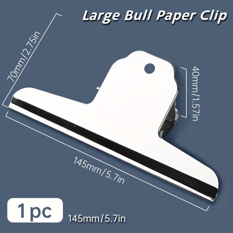 

Big Metal Paper Clips Measuring 14.5Cm/5.7In, Suitable for Drawings, Bulletin Boards, Artworks, Food Bags, Pictures, and Photos. Ideal for Home