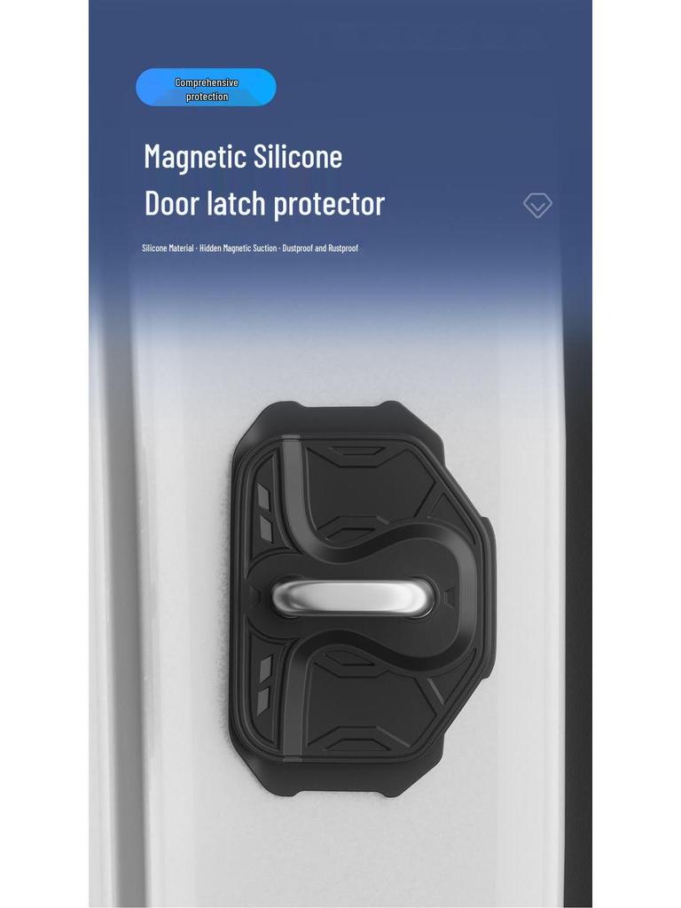 Protezione fibbia blocco portiera auto Volvo: Pattino in Silicone Spesso Anti-collisione per Assorbimento degli Urti Silenzioso